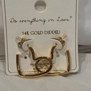 Do Everything in Love Gold Dipped Earrings